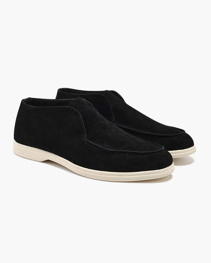 High Suede Loafers